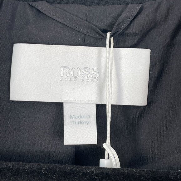 NEW Hugo Boss Womens 14 Black Blazer Two Button Jacket Career Work - Picture 5 of 14